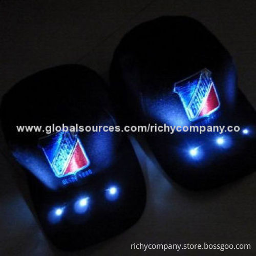 Sports caps with LED lighting